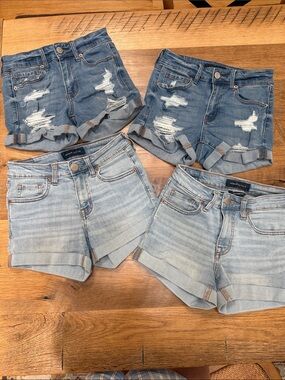 Aeropostale High Rise Midi Shorts Bundle -  Size 000